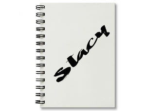 Diagonal Name Personalized Notebook