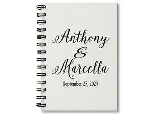 Names & Wedding Date II Personalized Journal