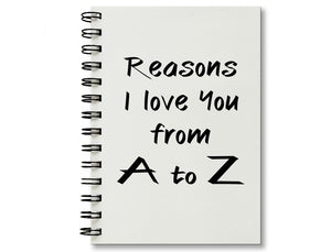 Reasons I Love You From A to Z Journal