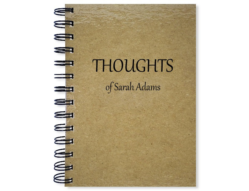 Thoughts of [Custom Name] Personalized Journal