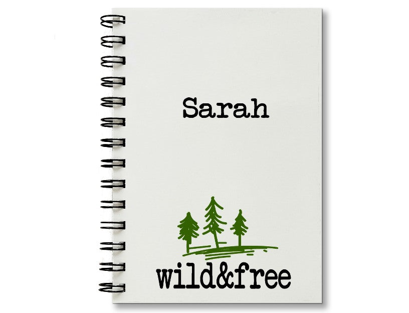 Wild & Free Personalized Notebook