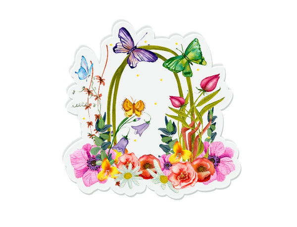 Butterfly Sticker — Wildflower Art Studio